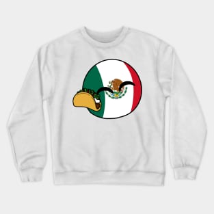 mexicoball and food chibi Crewneck Sweatshirt